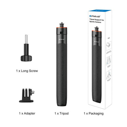 PULUZ 1.4m Action Camera Selfie Stick Tripod Vlog Live Streaming Holder (Black)