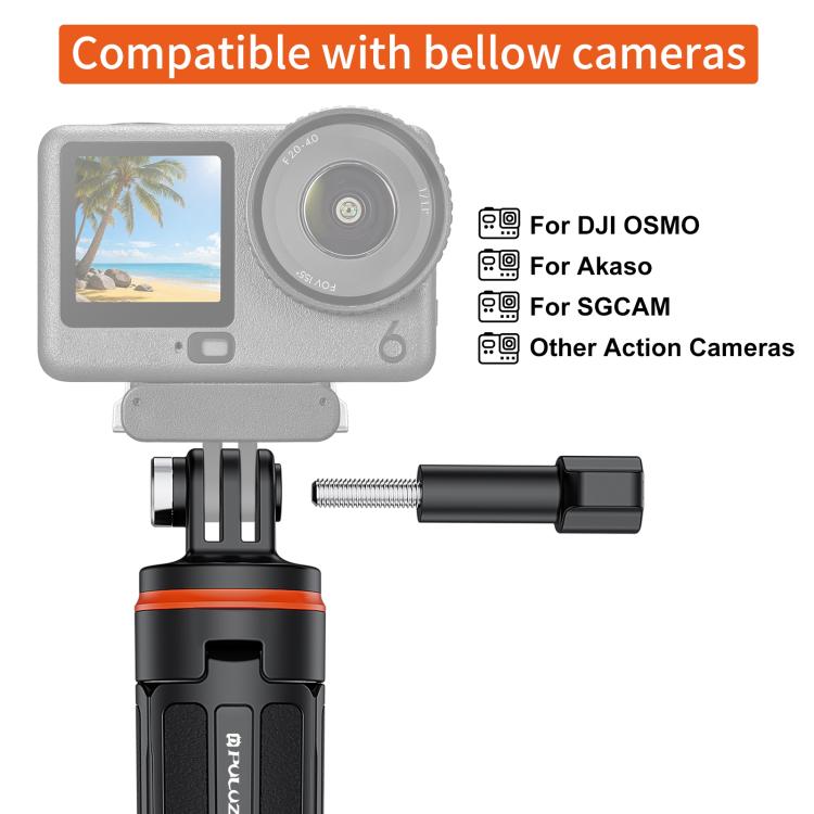 Perche à selfie trépied extensible PULUZ pour caméra d'action GoPro (Noir)