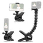 PULUZ Action Sports Cameras Jaws Flex Clamp Mount with Phone Clamp (Black)