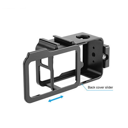 For DJI Osmo Action 5 Pro / 4 / 3 PULUZ Metal Cage Expansion Adapter Frame with Cold Shoe (Black)