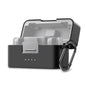 Pour étui de chargement DJI Mic Mini PULUZ, housse de protection en silicone anti-rayures (Noir)