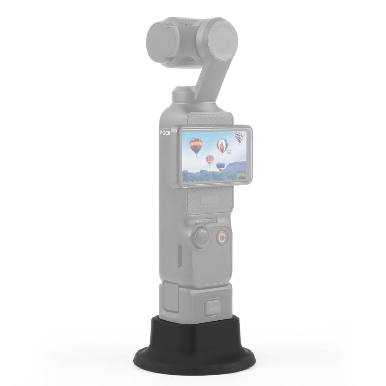 For DJI Osmo Pocket 4 / 3 PULUZ Silicone Dock Desktop Charging Base Bracket (Black)