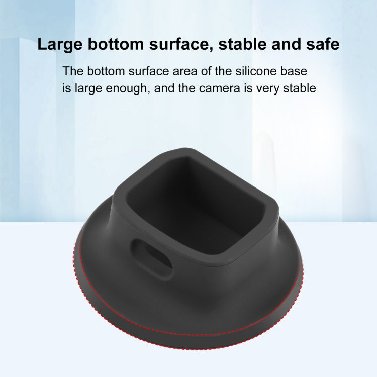 For DJI Osmo Pocket 4 / 3 PULUZ Silicone Dock Desktop Charging Base Bracket (Black)