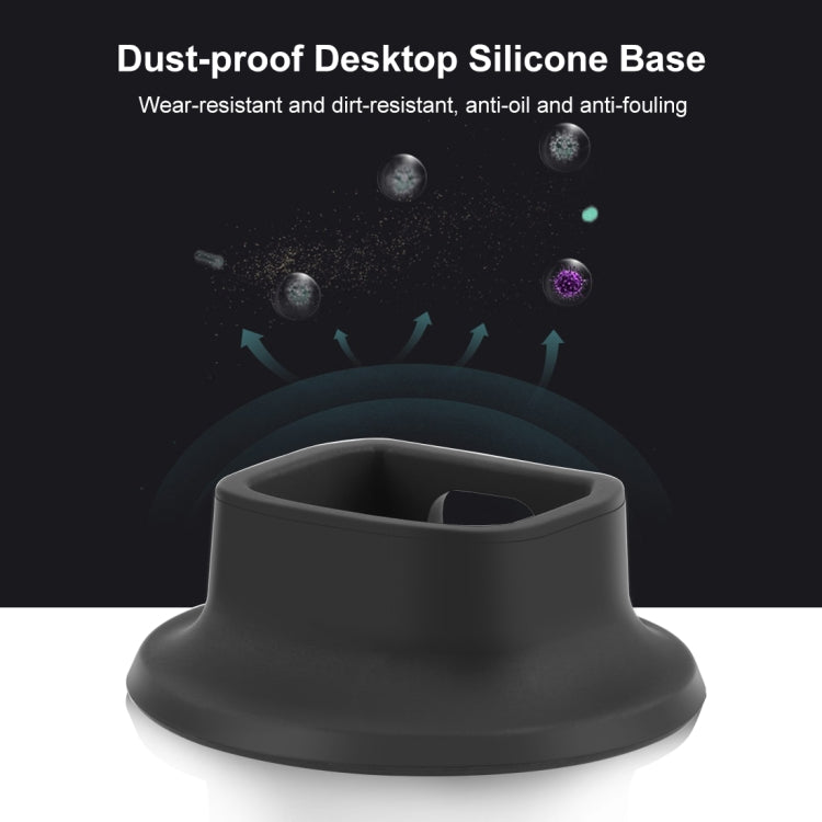For DJI Osmo Pocket 4 / 3 PULUZ Silicone Dock Desktop Charging Base Bracket (Black)
