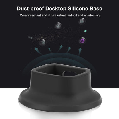 For DJI Osmo Pocket 4 / 3 PULUZ Silicone Dock Desktop Charging Base Bracket (Black)
