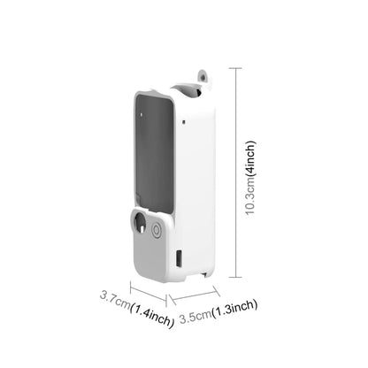 Pour DJI OSMO Pocket 3 PULUZ Kit de 3 coques de protection en silicone (Blanc)