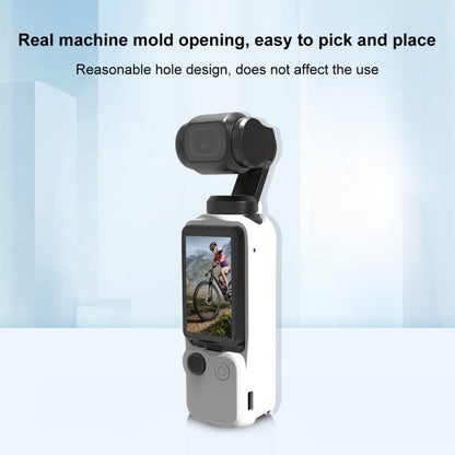 Pour DJI OSMO Pocket 3 PULUZ Kit de 3 coques de protection en silicone (Blanc)