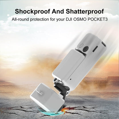 Pour DJI OSMO Pocket 3 PULUZ Kit de 3 coques de protection en silicone (Blanc)