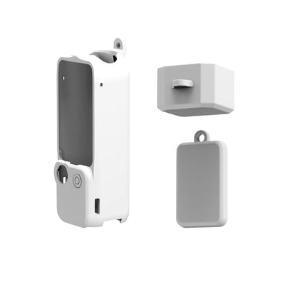 Pour DJI OSMO Pocket 3 PULUZ Kit de 3 coques de protection en silicone (Blanc)
