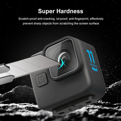 For GoPro Hero11 Black Mini PULUZ 2pcs Lens Tempered Glass Film(Transparent)