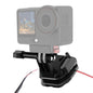 PULUZ Motorcycle Windshield Action Camera Mount Clip for GoPro Hero12 Black / DJI Osmo Action 4 / Insta360 X4 / Ace Pro and Other Action Cameras (Black)