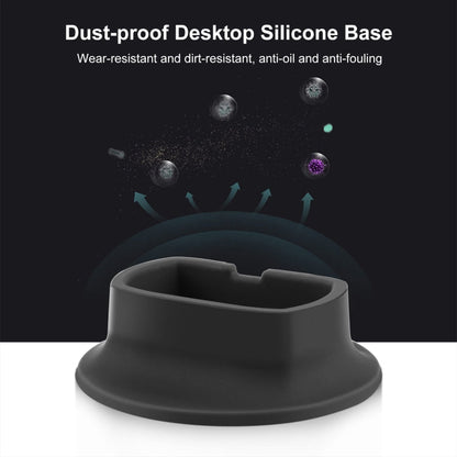 For Insta360 X4 PULUZ Silicone Dock Desktop Fixed Base Bracket (Black)
