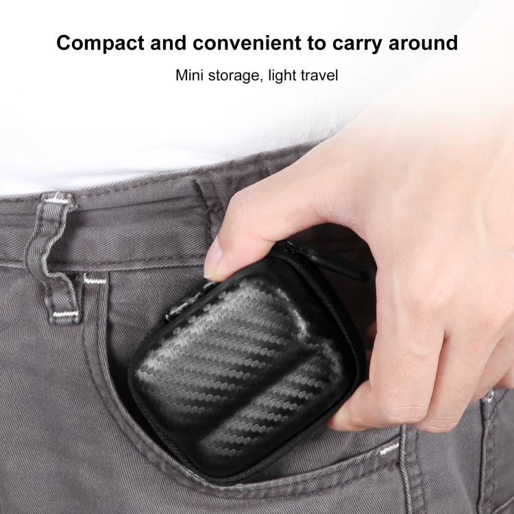 For Insta360 GO 3 / GO 3S PULUZ Mini Body Bag Portable Carbon Fiber EVA Storage Bag (Black)