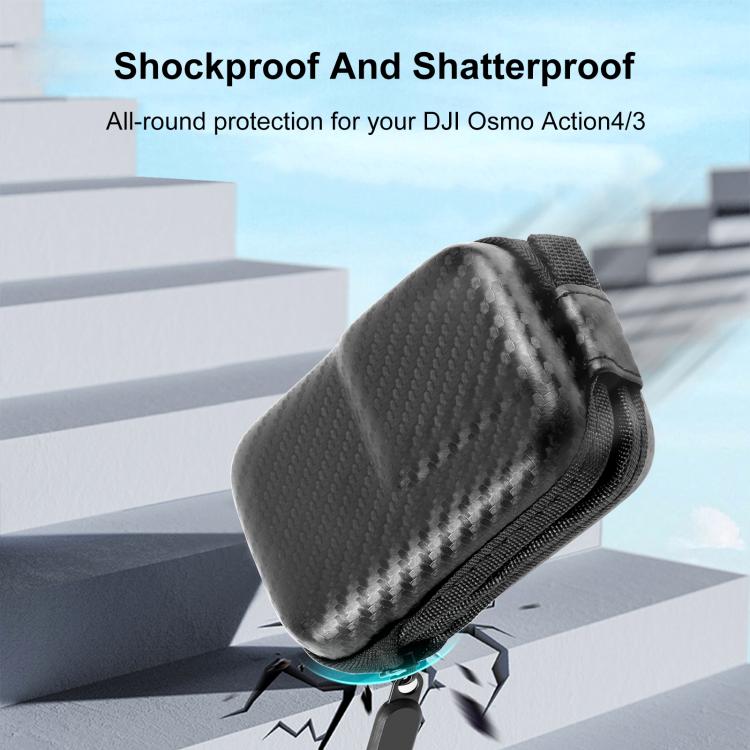 For DJI Osmo Action 6 / 5 Pro / 4 / 3 PULUZ Mini Body Bag Portable EVA Storage Bag (Black)
