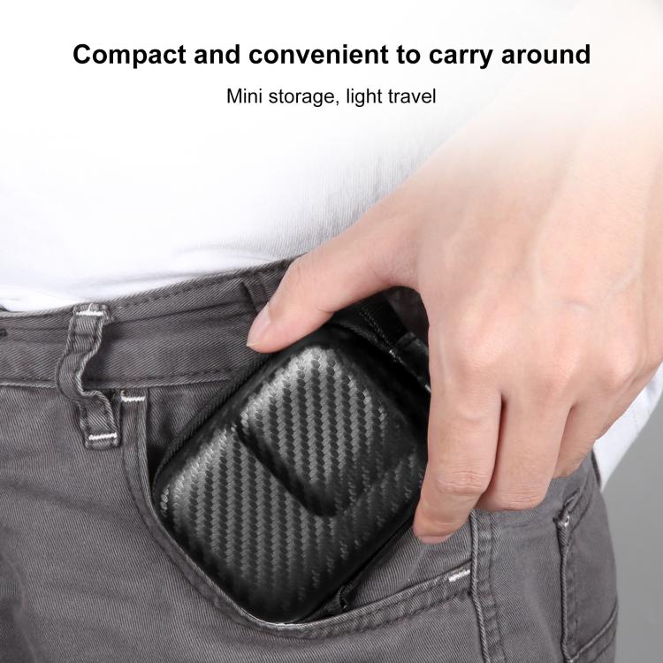 For DJI Osmo Action 6 / 5 Pro / 4 / 3 PULUZ Mini Body Bag Portable EVA Storage Bag (Black)