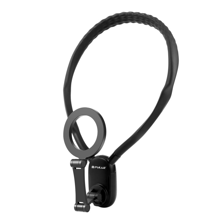 Support de collier magnétique PULUZ pour montage POV avec pince de téléphone pour caméras d'action GoPro / téléphones (Noir)