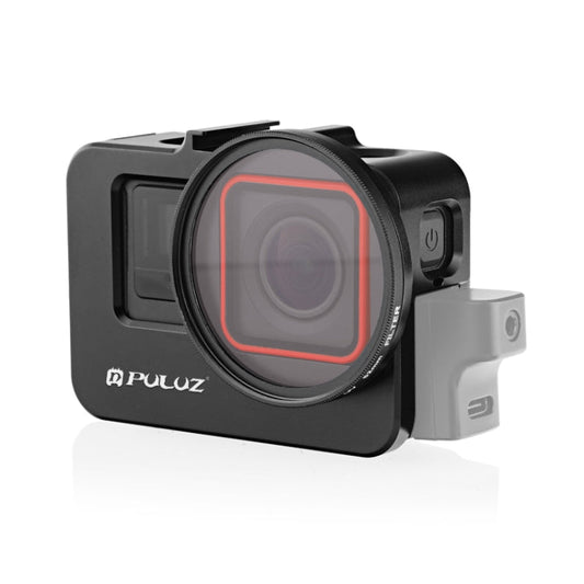 Pour Insta360 Ace Pro / Ace PULUZ Cadre adaptateur en métal avec filtre UV 52 mm et bague d'adaptation (noir)