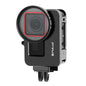 Pour Insta360 Ace Pro / Ace PULUZ Cadre adaptateur en métal avec filtre UV 52 mm et bague d'adaptation (noir)