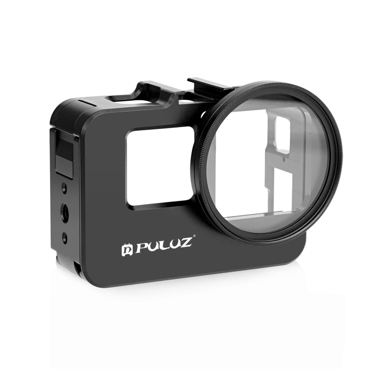 Pour Insta360 Ace Pro / Ace PULUZ Cadre adaptateur en métal avec filtre UV 52 mm et bague d'adaptation (noir)