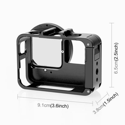 Pour Insta360 Ace Pro / Ace PULUZ Cadre adaptateur en métal avec filtre UV 52 mm et bague d'adaptation (noir)