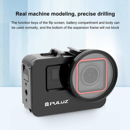 Pour Insta360 Ace Pro / Ace PULUZ Cadre adaptateur en métal avec filtre UV 52 mm et bague d'adaptation (noir)