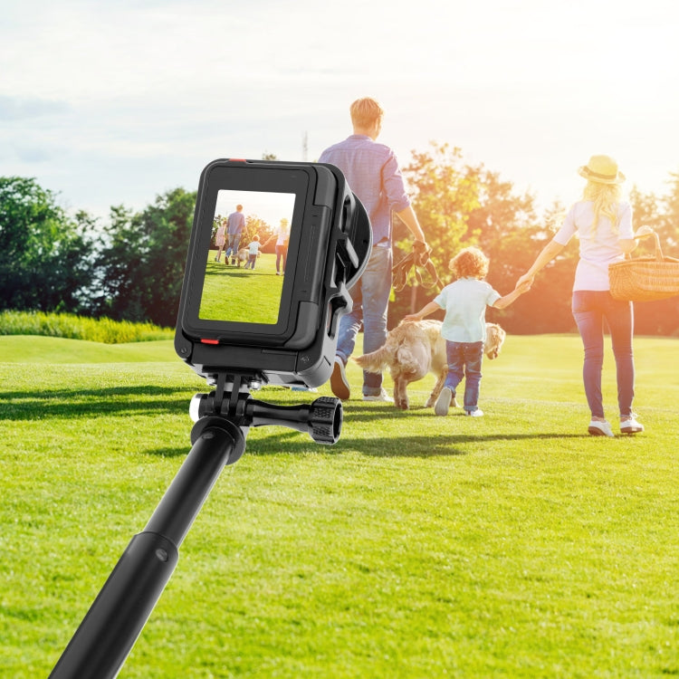 Pour Insta360 Ace Pro / Ace PULUZ Cadre adaptateur en métal avec filtre UV 52 mm et bague d'adaptation (noir)