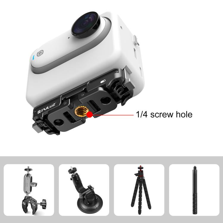 Pour Insta360 GO3 / GO 3S PULUZ Support de base magnétique à dégagement rapide en ABS (noir)