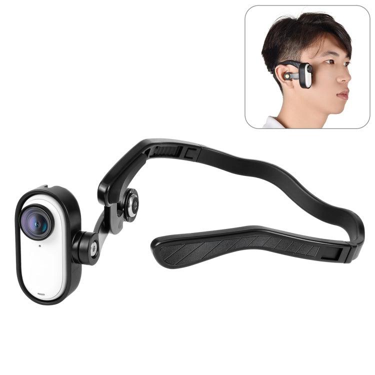 Pour support de tête magnétique POV PULUZ pour Insta360 GO 3 / GO 3S (noir)