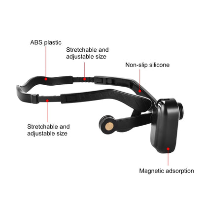 Pour support de tête magnétique POV PULUZ pour Insta360 GO 3 / GO 3S (noir)