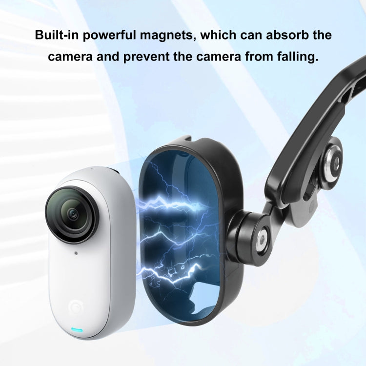 Pour support de tête magnétique POV PULUZ pour Insta360 GO 3 / GO 3S (noir)