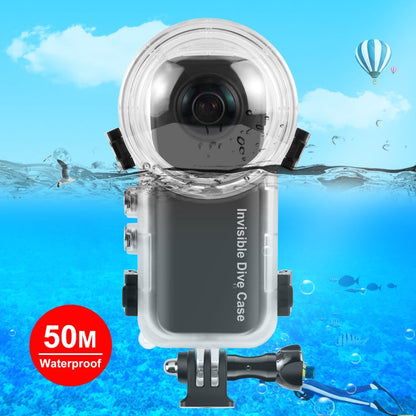 For Insta360 X4 PULUZ 50m Waterproof Sealed Diving Case (Transparent)