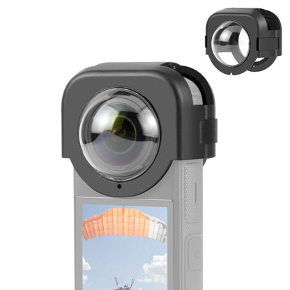 Pour cache de protection d'objectif encliquetable PULUZ pour Insta360 X4 (Noir)