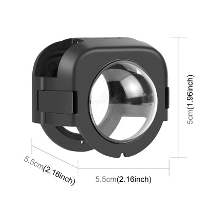 Pour cache de protection d'objectif encliquetable PULUZ pour Insta360 X4 (Noir)