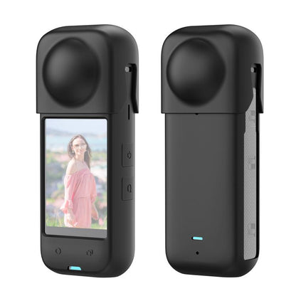 Pour étui de protection en silicone anti-poussière intégral PULUZ pour Insta360 X4 (noir)