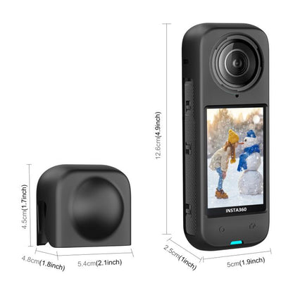 Pour étui de protection en silicone anti-poussière intégral PULUZ pour Insta360 X4 (noir)