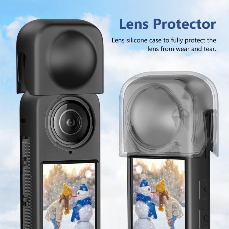 Pour étui de protection en silicone anti-poussière intégral PULUZ pour Insta360 X4 (noir)