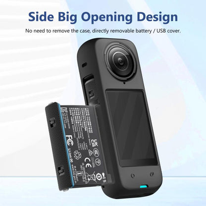 Pour étui de protection en silicone anti-poussière intégral PULUZ pour Insta360 X4 (noir)