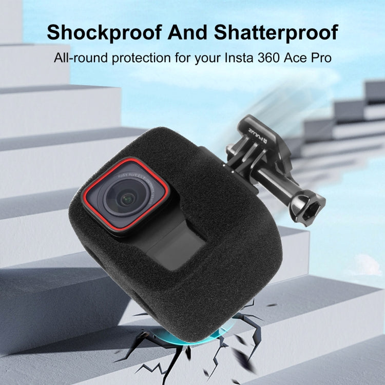 Pour Insta360 Ace Pro / Ace PULUZ Pare-brise en mousse haute densité (Noir)