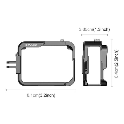 For Insta360 Ace Pro PULUZ Metal Protective Cage Adapter Frame (Black)