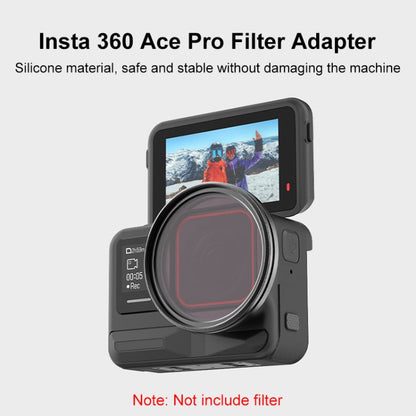 For Insta360 Ace Pro PULUZ Filter Holder Metal Protective Filter Frame (Black)