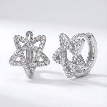 Paloma Star Huggie Hoops | 925 Sterling Silver