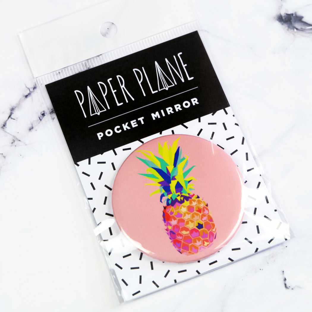 Pineapple Pocket Mirror/Badge/Bottle Opener