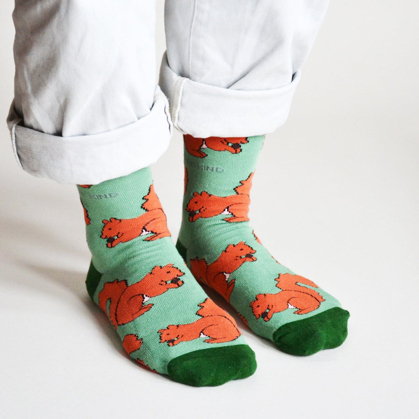 Chaussettes en bambou : Sauvons les écureuils roux