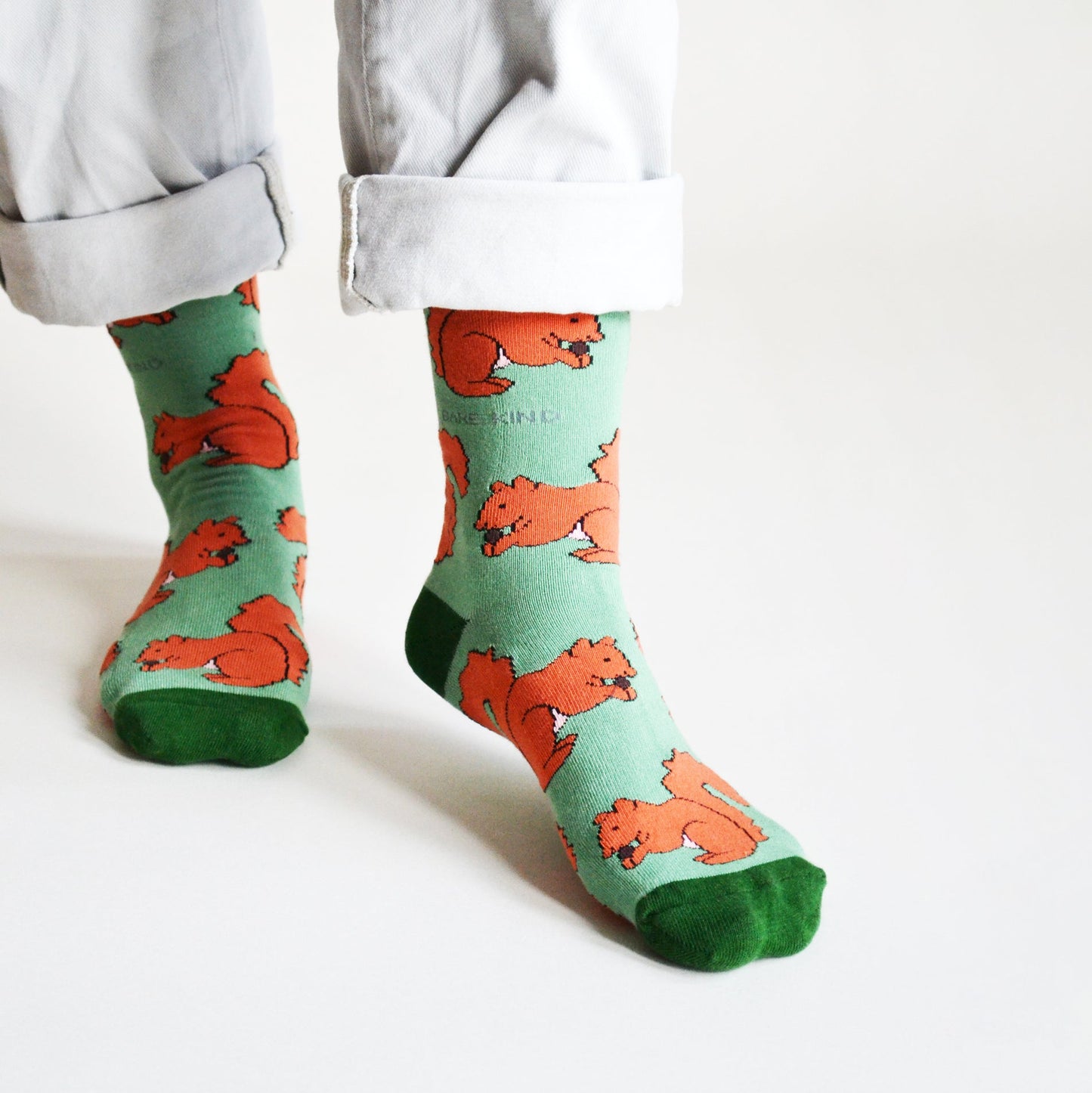 Chaussettes en bambou : Sauvons les écureuils roux