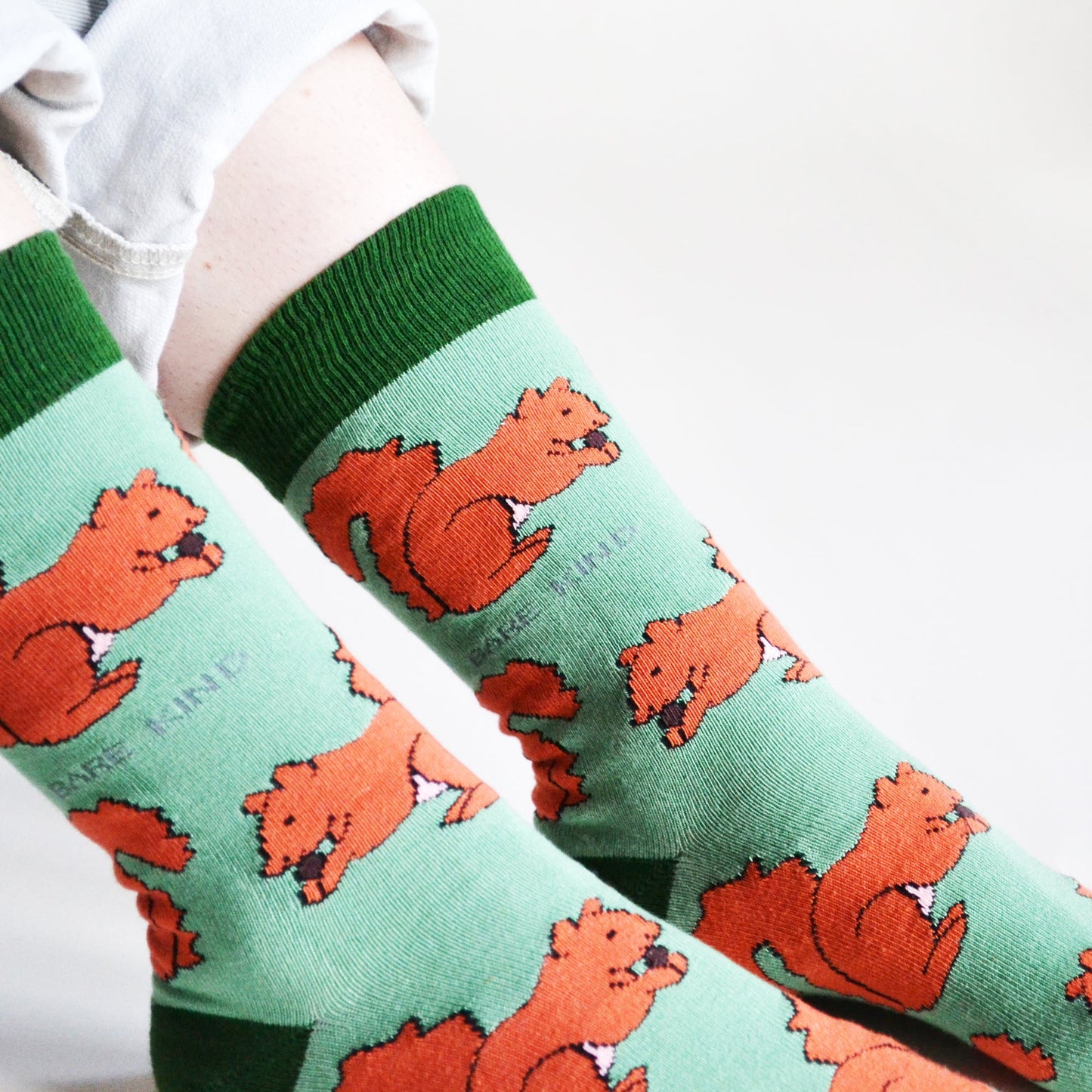 Chaussettes en bambou : Sauvons les écureuils roux