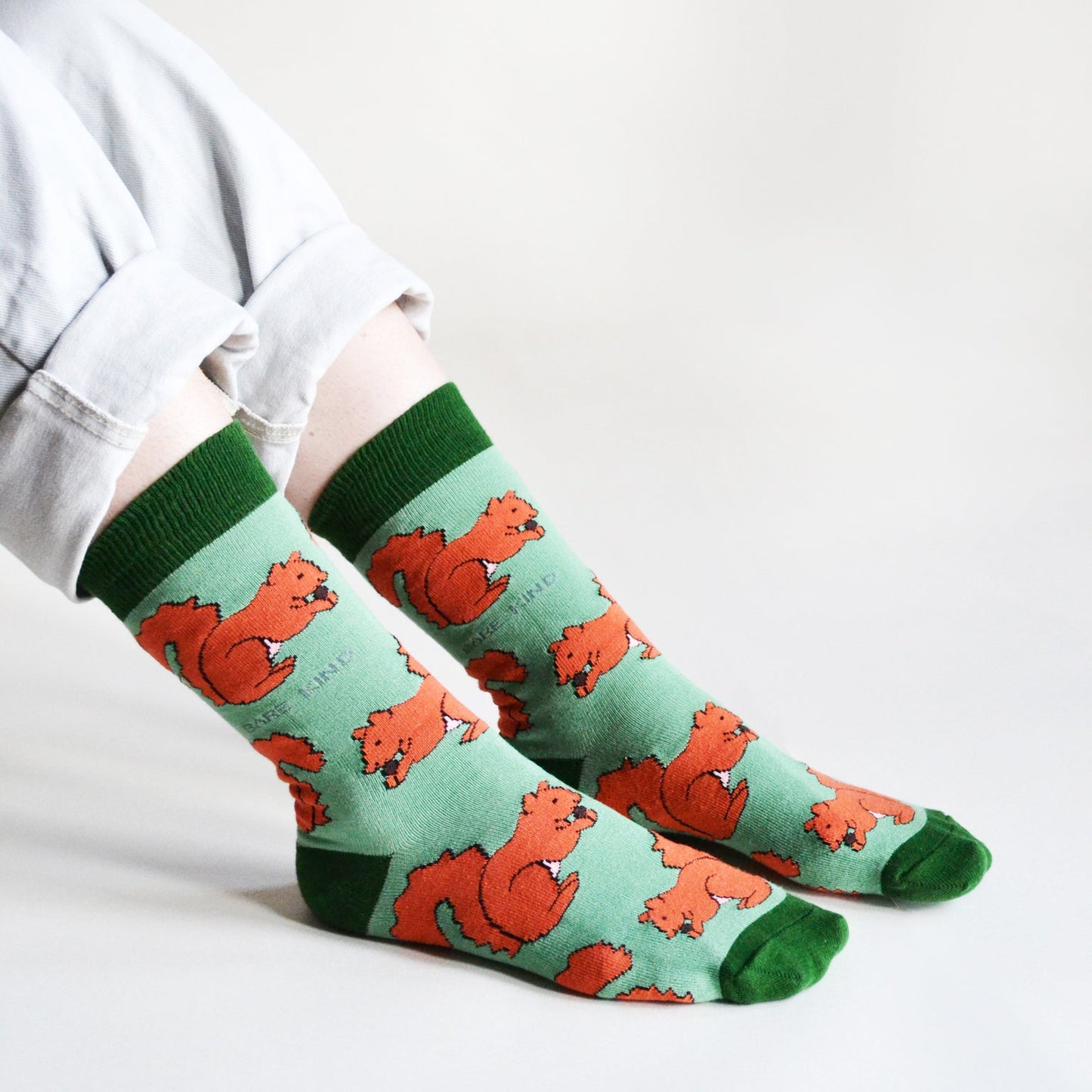 Chaussettes en bambou : Sauvons les écureuils roux
