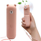 Rechargeable Hand Held Pocket Fan for Personal Cooling with Medium and High Fan Speeds and Optional Portable Power Bank