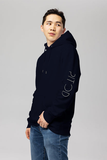 Women's Organic Cotton Hoodie - Navy Pitod Sleeve Hoodie