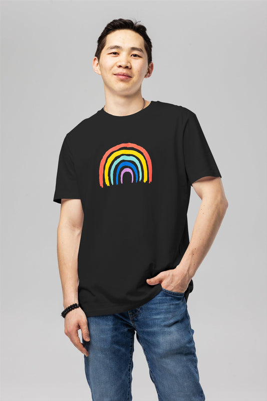 Women's Rainbow T-Shirt - Colorful Pride Graphic Tee