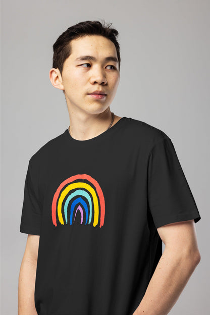 Women's Rainbow T-Shirt - Colorful Pride Graphic Tee